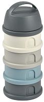 Beaba Набор контейнеров для детского питания Boite Doseuse, 4 штуки / цвет серый-голубой					