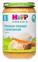 Hipp Пюре Нежные овощи с телятиной с Омега-3, с 8 месяцев, 190 г					