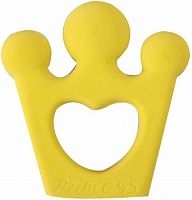 Tikiri игрушка-прорезыватель из каучука корона / цвет желтый					