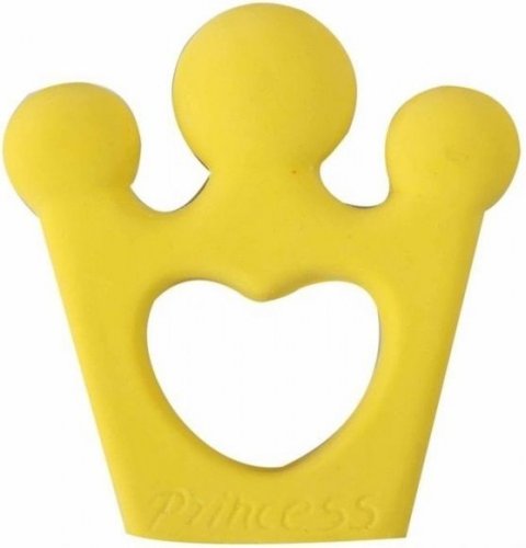 Tikiri игрушка-прорезыватель из каучука корона / цвет желтый