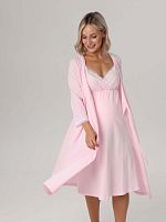 Hunny mammy Комплект для беременных и кормящих 04720, размер 170,176- 96-102 / цвет розовый-белый					