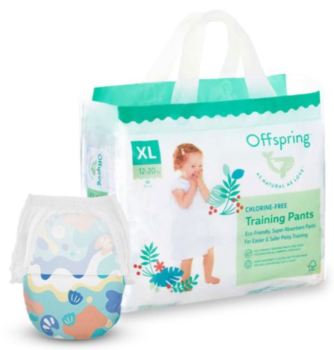 Offspring Трусики-подгузники XL 12-20 кг, 30 штук / расцветка Море