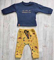 Flexi Детский комплект: джемпер + брюки / цвет синий-желтый					