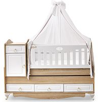 Lovely baby Кровать-трансформер Esla / цвет белый					