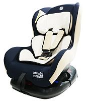 Bambini Moretti Детское автомобильное кресло BM-303 / группа 0+/I, Lux, цвет / темно - синий-бежевый