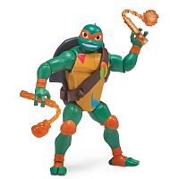 игрушка Turtles черепашки-ниндзя фигурка микеланджело с боевым панцирем 80828 / цвет зеленый, оранжевый