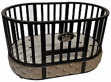 Антел Кровать детская "Северянка-4" 6 в 1, универсальный маятник/колесо / цвет шоколад