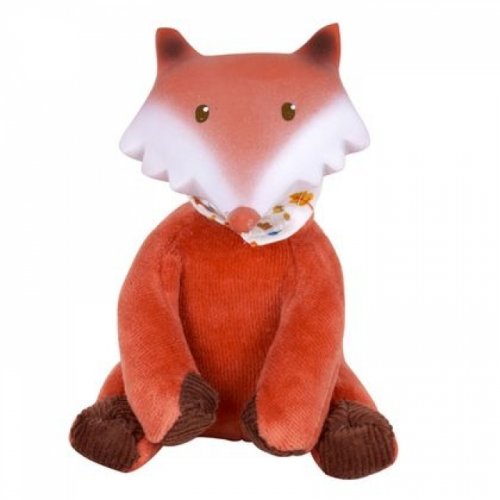 Tikiri Мягконабивная игрушка Лиса с головой из натурального каучука / цвет рыжий