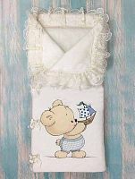Little Star Конверт-одеяло на молнии "Мишка-Малыш", интерлок					