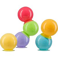 Happy Baby Набор ПВХ-игрушек для ванны IQ-Bubbles					
