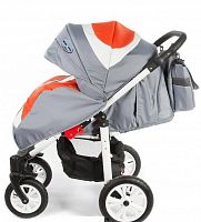 Детская прогулочная коляска maEma One (маЭма Уан) / цвет O2 серый с оранжевыми вставками					