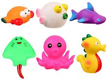 Крошка Я Набор резиновых игрушек для ванны «Море»					