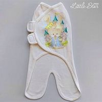 Little Star Кокон-пеленка с ножками"Зайка Принц" (интерлок), рост 56 см					