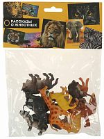 Играем вместе Набор игрушек из пластизоля «Дикие животные», 12 фигурок					