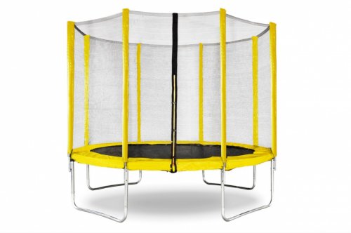 Perfetto sporrt Батут с защитной сеткой "Trampoline 8" диаметр 2,4 м / цвет  жёлтый