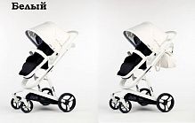 Babylux Strollers Future Детская коляска 2 в 1 White frame / Pu White Экокожа					