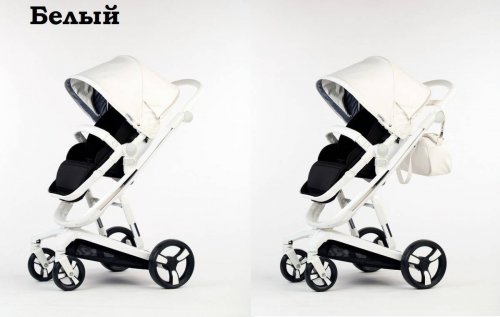 Babylux Strollers Future Детская коляска 2 в 1 White frame / Pu White Экокожа